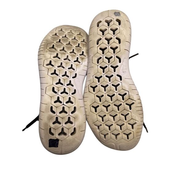 Nike Free RN Flyknit 2018 Womens 9 Black Gray Lace Up Low Top Running Shoes - Picture 12 of 13